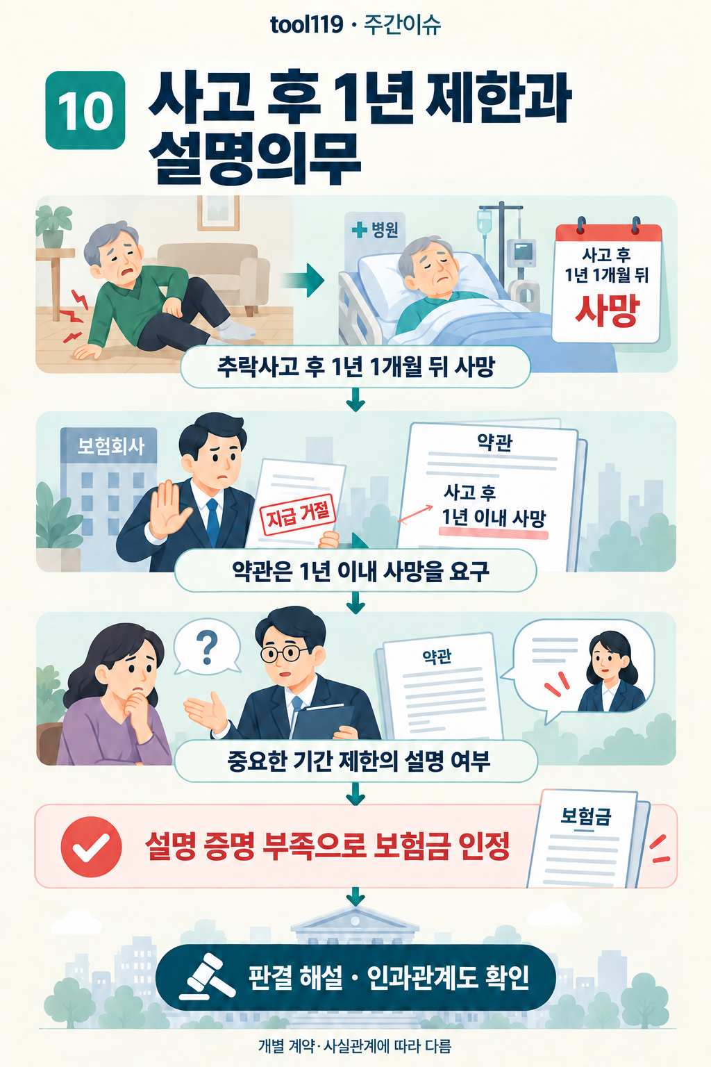 이슈 10. 사고 후 1년 제한과 설명의무: 사건의 경위 → 핵심 쟁점 → 이 사건의 판단